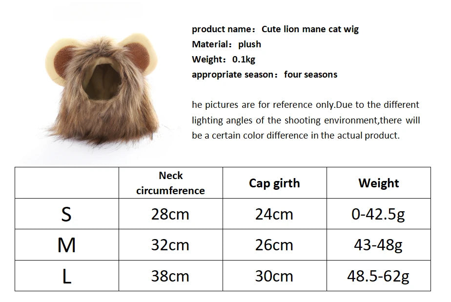 Lion Wig for Pets - Logical Online Shop