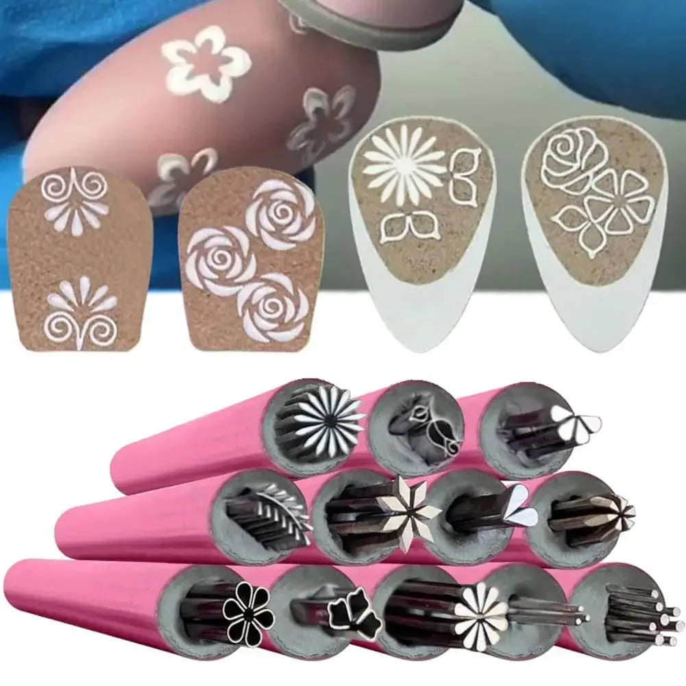 Dazzling Nail Art Stamp Pen Set - Logical Online Shop