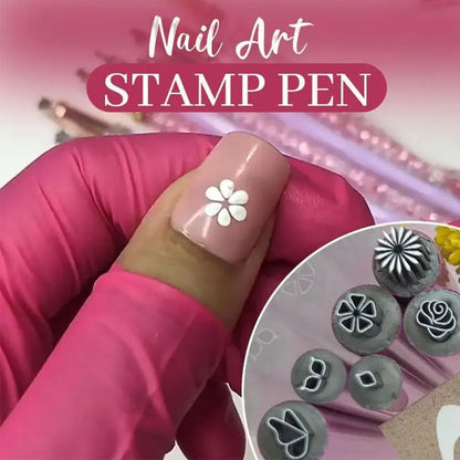 Dazzling Nail Art Stamp Pen Set - Logical Online Shop