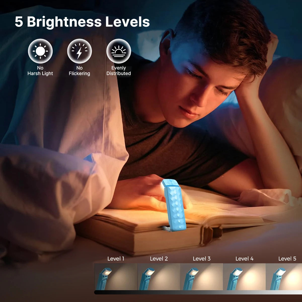 Portable Adjustable Rechargeable Book Light - Logical Online Shop