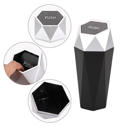 Car Trash Bin with Push Lid - Logical Online Shop